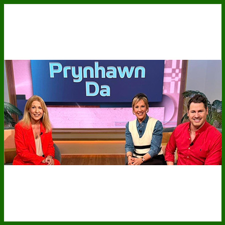 Deputy Chair of Awards Committe Angharad Beynon on Prynhawn Da