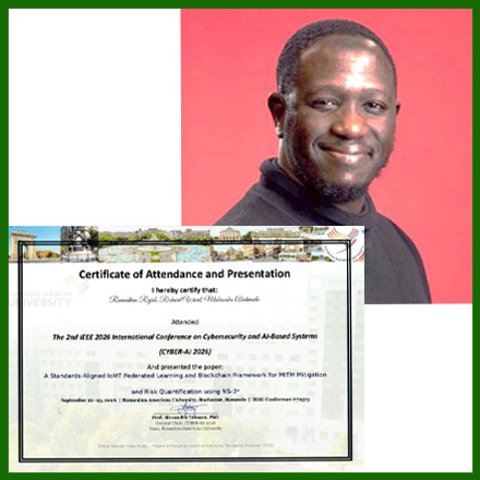 Image of Certificate of Attendance and Presentation to Ramadhan Rajab and Ramadhan Rajab