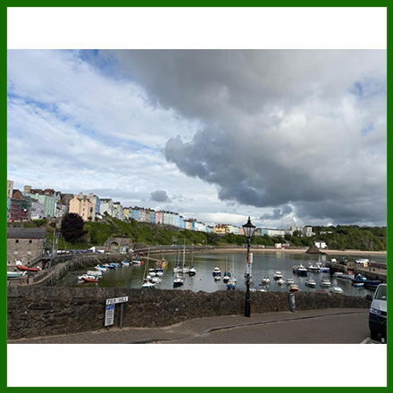 View of the harbour in Tenby, Pembrokeshire